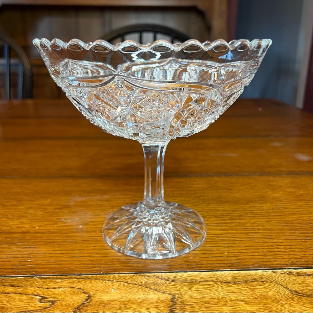Higbee vintage pedestal dish